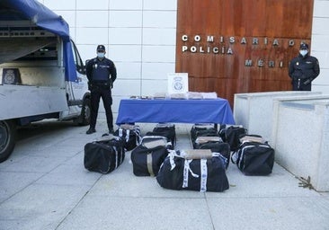 Interceptado un camión con 240 kilos de cocaína en la frontera de Badajoz con Portugal