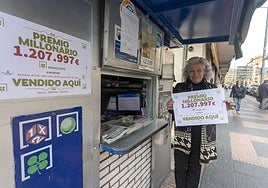Carmen Álvarez, en el quiosco Mellado.