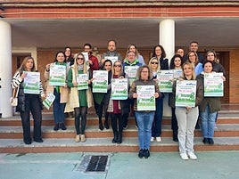 Protestas de los docentes en defensa de Muface en Extremadura