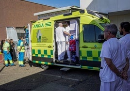 Ambulancia de Ambuvital el pasado mes de septiembre en Badajoz.