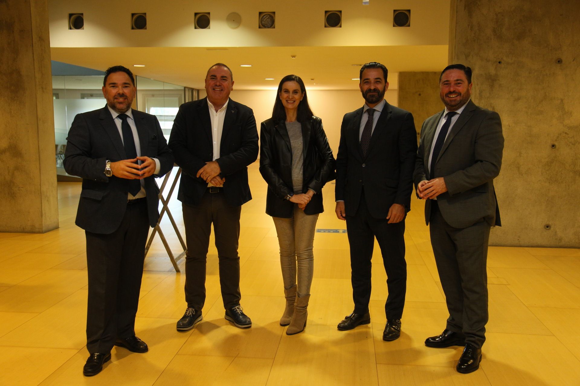 Alonso Serrano, Ángel Pacheco, Carmen Moreno, César Corcho y Lorenzo Ballesteros.