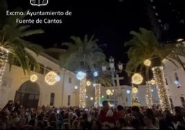 Fuente de Cantos da la bienvenida a la Navidad con un mágico encendido del alumbrado navideño