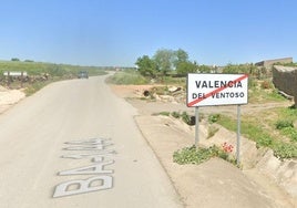 Cortes en la carretera provincial BA-144 en la provincia de Badajoz.