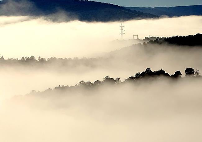 Nieblas matinales este sábado en La Siberia extremeña.