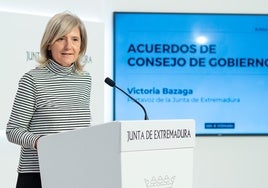 Victoria Bazaga, portavoz de la Junta de Extremadura.