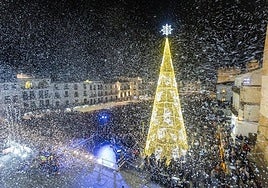 Encendido navideño en Cáceres.