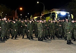 Regreso del segundo contingente de militares extremeños desplegados en Letonia