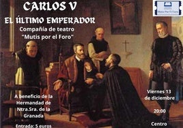 El CC La Merced acoge la representación de «Carlos V, el último emperador» este viernes