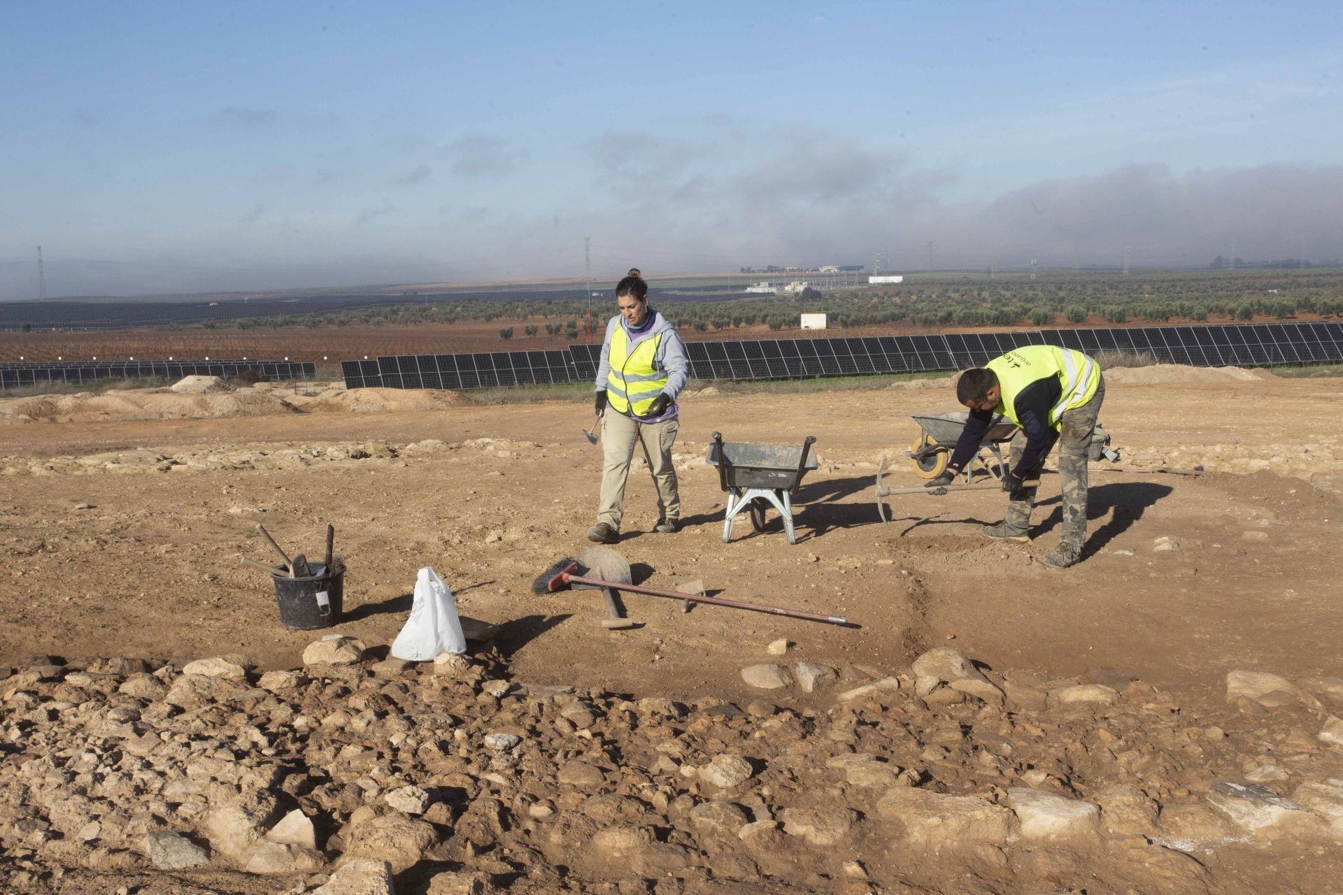 Los trabajos de excavación en Cortijo Lobato, en imágenes