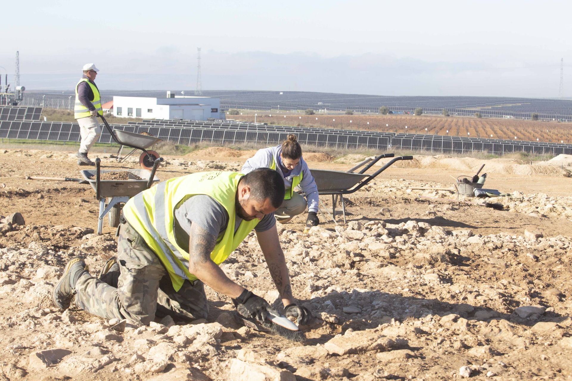 Los trabajos de excavación en Cortijo Lobato, en imágenes