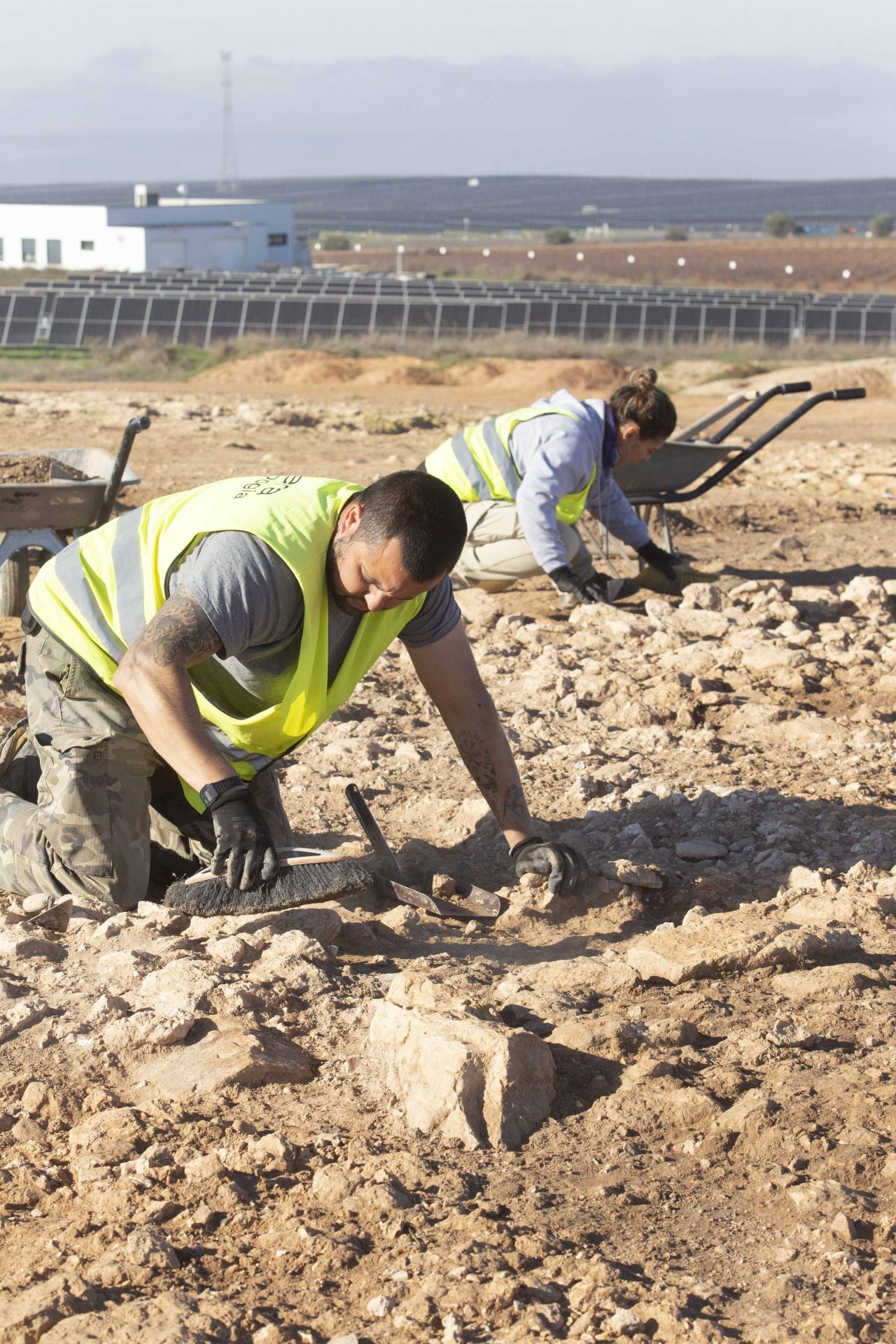 Los trabajos de excavación en Cortijo Lobato, en imágenes
