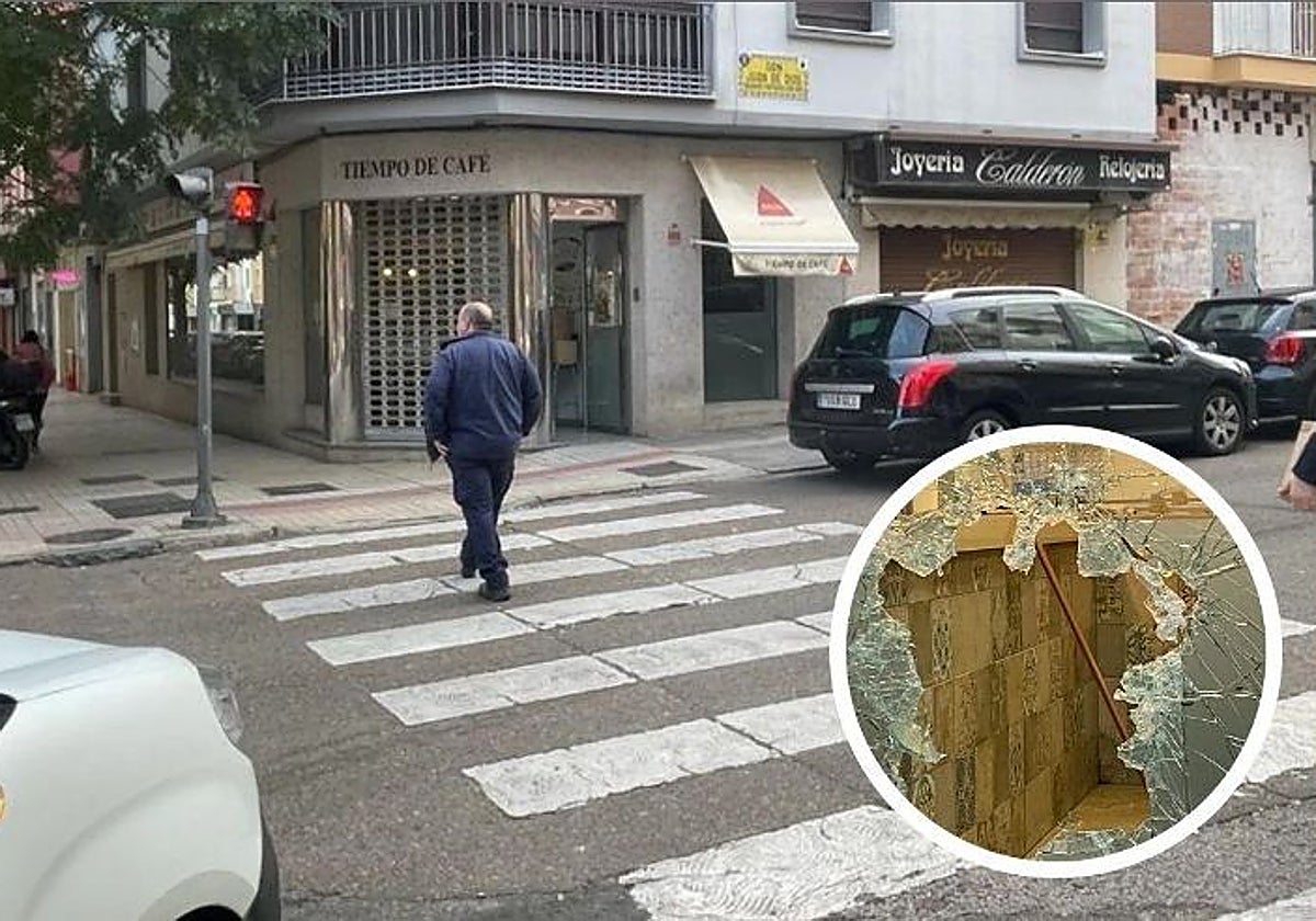 En un robo se llevaron 400 euros de la cafetería Tiempo de Café.