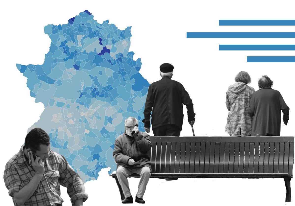 El mapa de la soledad en Extremadura: consulta cuánta gente vive sola en tu municipio