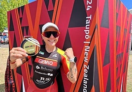 Nieves Gemio tras completar el Mundial Ironman 70.3