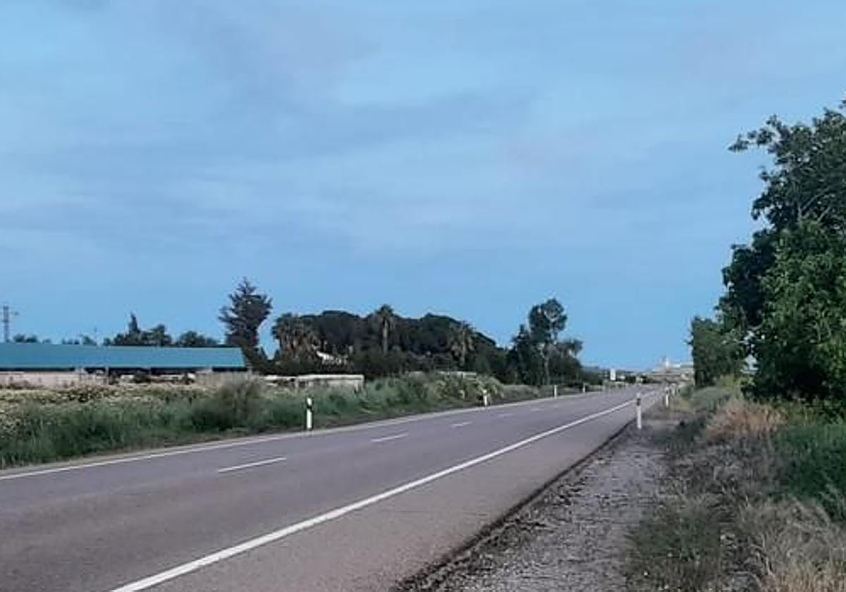 Imagen de la N-630 cerca del lugar del accidente.