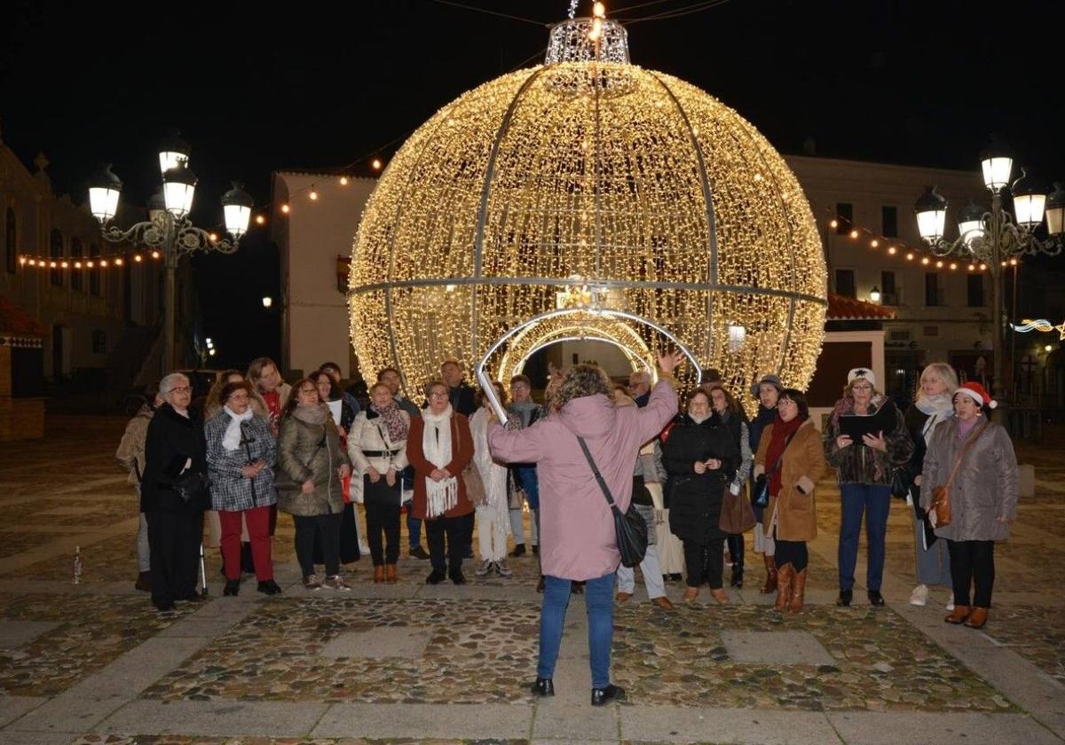 Imagen de archivo de la Coral frexnense del pasado año.