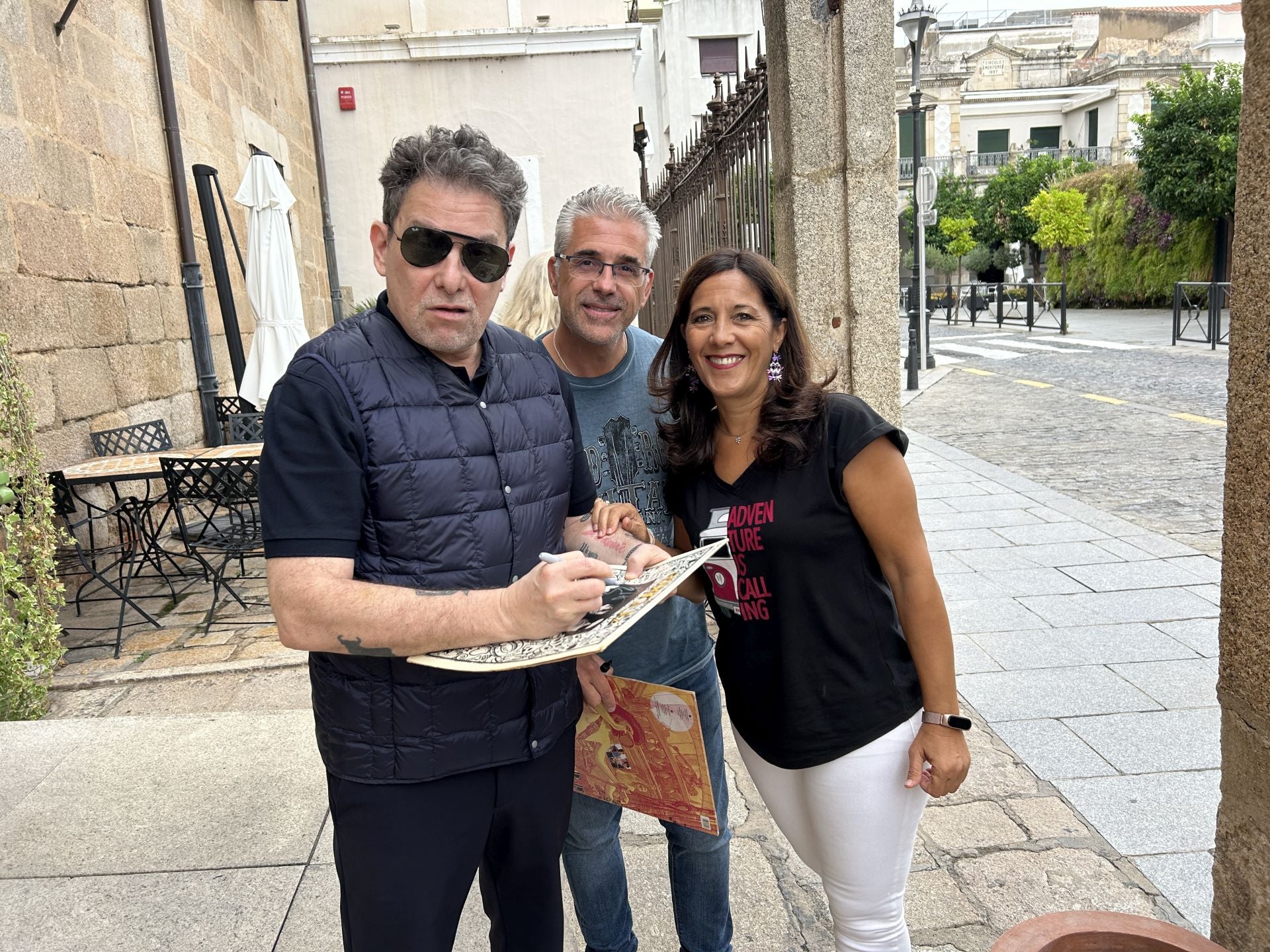 Con Andrés Calamaro.