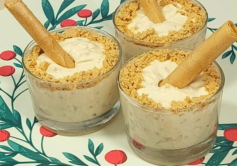 Mousse de turrón con solo dos ingredientes