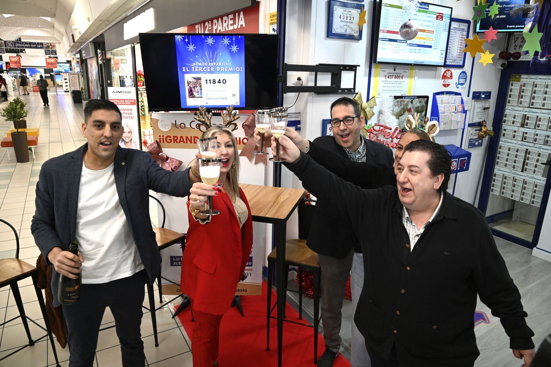 El 11840 ha sido agraciado con un tercer premio de la Lotería de Navidad se ha vendido en Plasencia. 