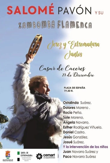 La Zambomba flamenca de Salomé Pavón llega este viernes a la Plaza de España