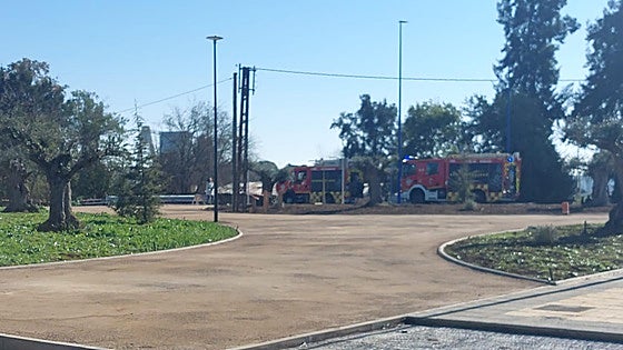 Un herido tras un fuerte estruendo en la avenida de Elvas