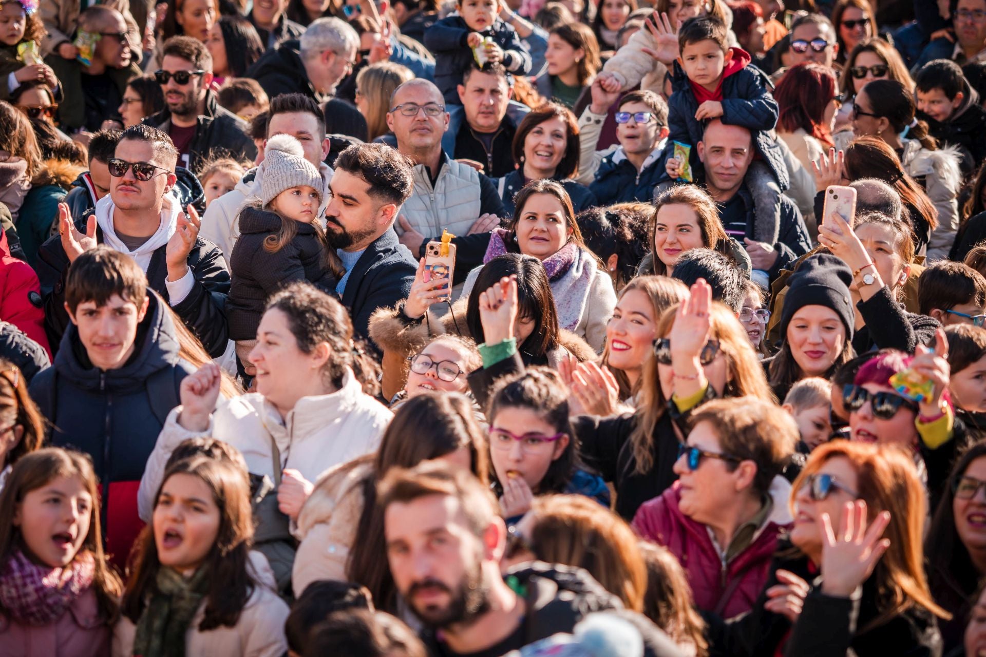 Fiesta de preuvas infantiles en la Plaza de España de Mérida