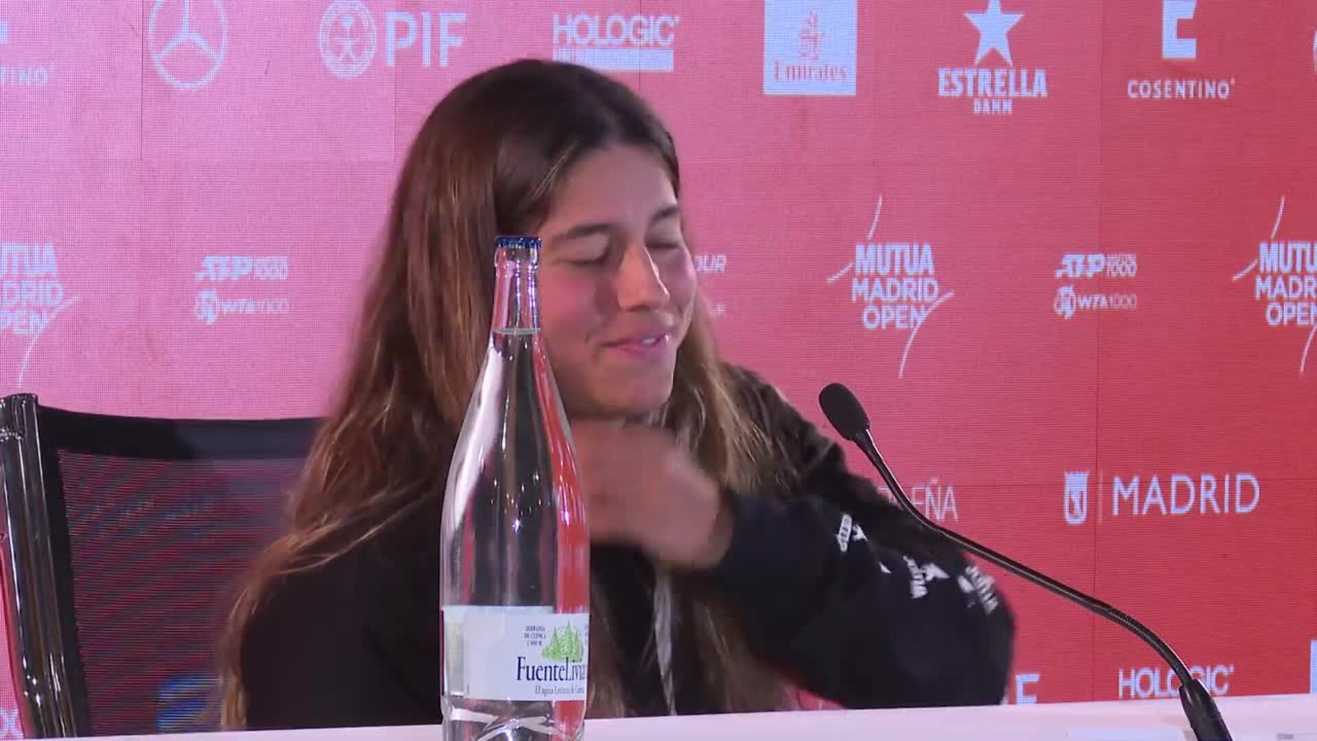 Bouzas afronta con "muchísima ilusión" el partido frente a Jelena Ostapenko