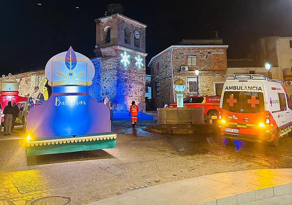 Dispositivo de Cruz Roja desplegado en Navidad.