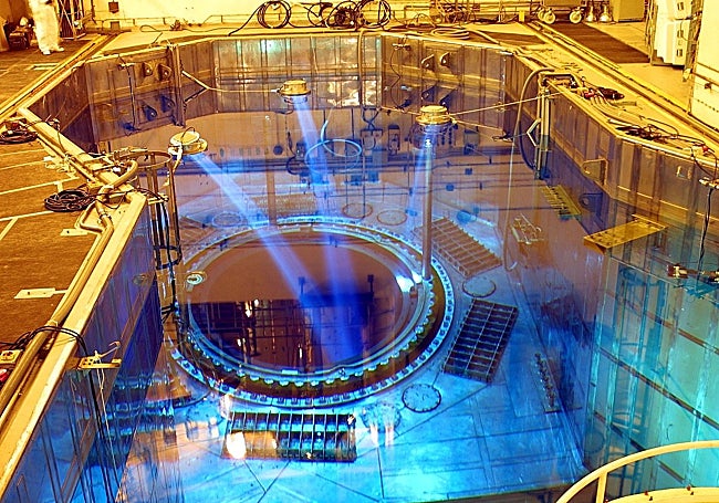 Una de las piscinas de la planta ubicada en la localidad cacereña.