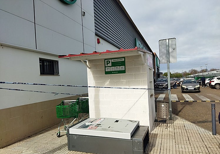 El parkímetro quedó fuera de servicio.