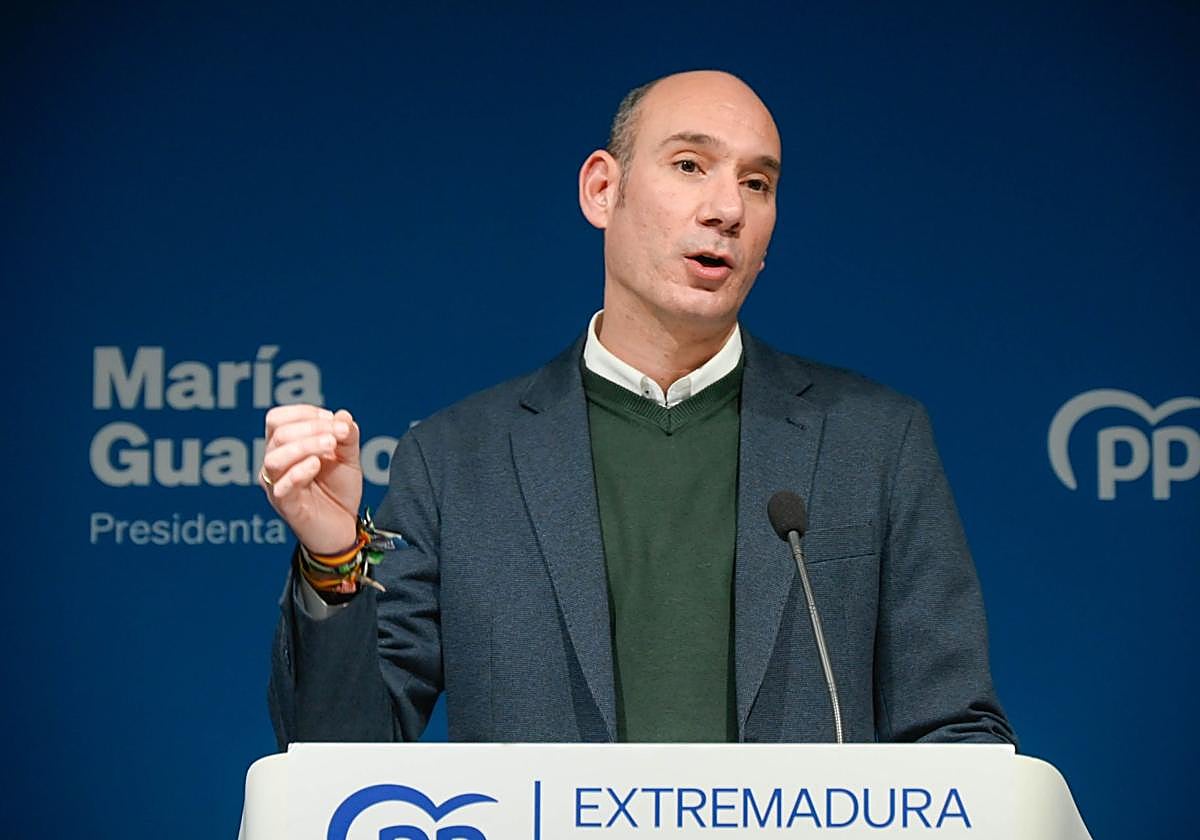 José Ángel Sánchez Juliá, portavoz del PP de Extremadura.