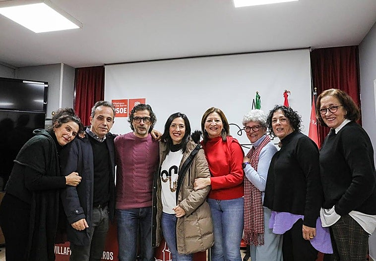 Esther Gutiérrez, en la sede del PSOE de Villafranca de los Barros.