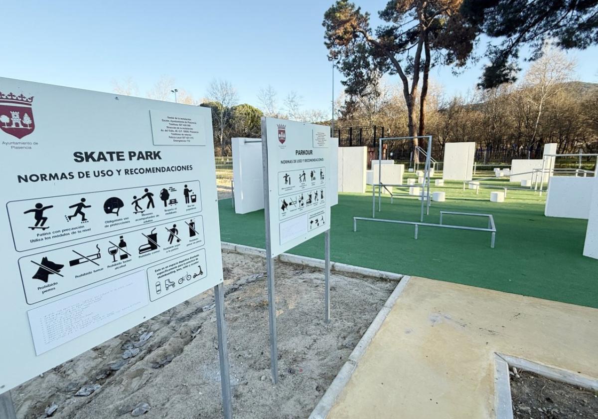 Situación actual de la pista de skate del parque de La Isla.