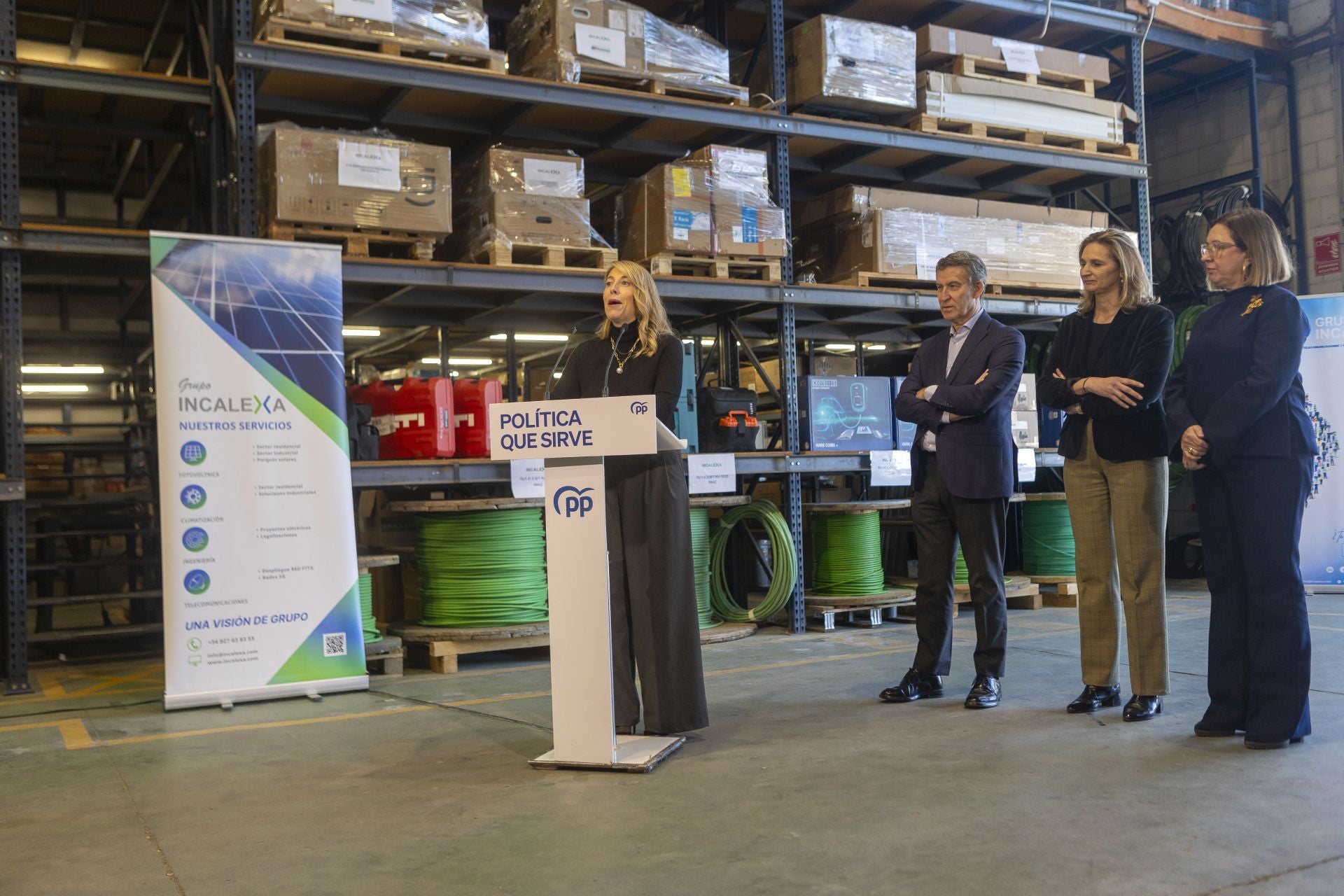 Así ha sido la visita de Feijóo a Cáceres