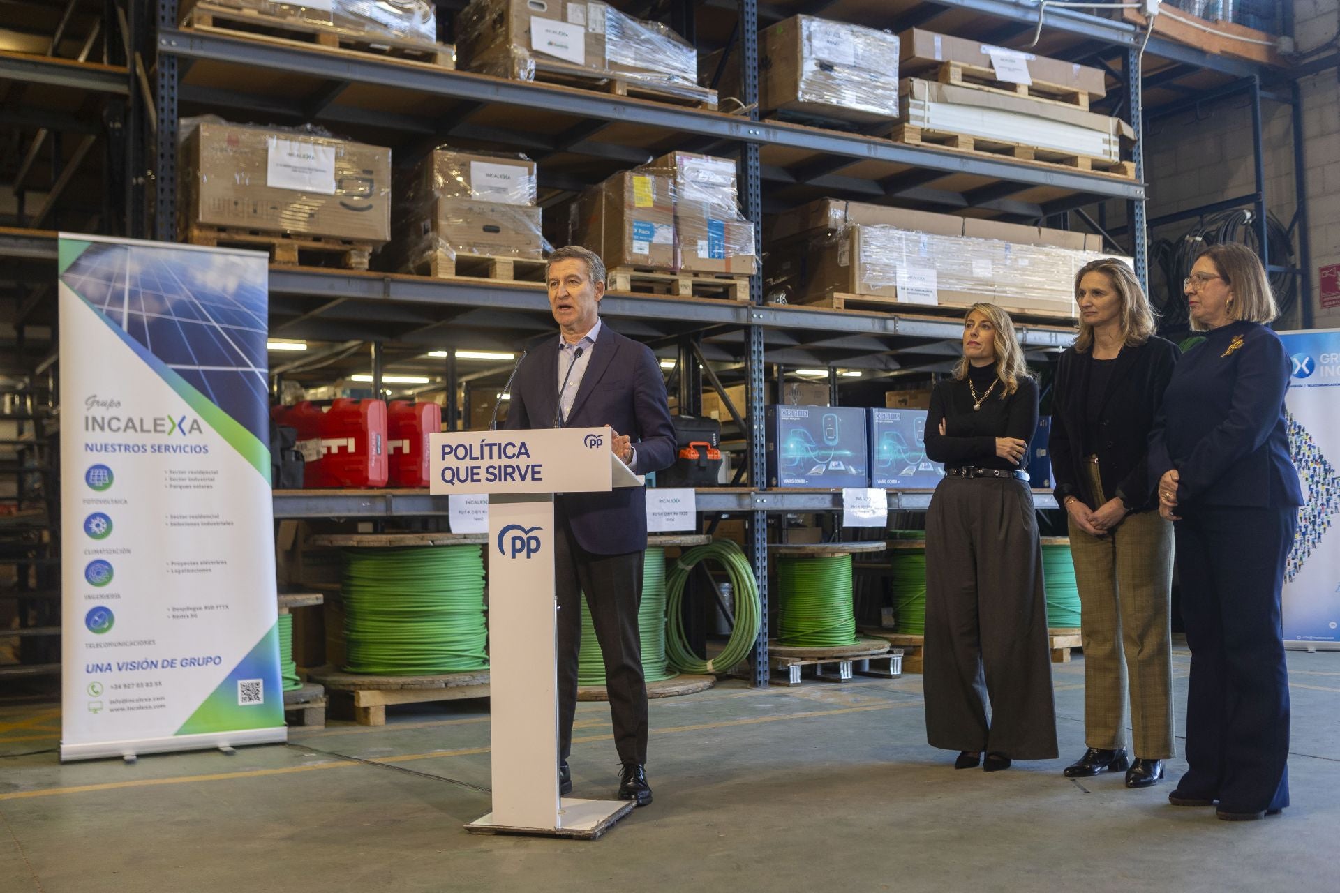 Así ha sido la visita de Feijóo a Cáceres