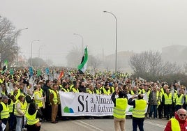 Manifestación contra el cierre de Almaraz el pasado sábado.