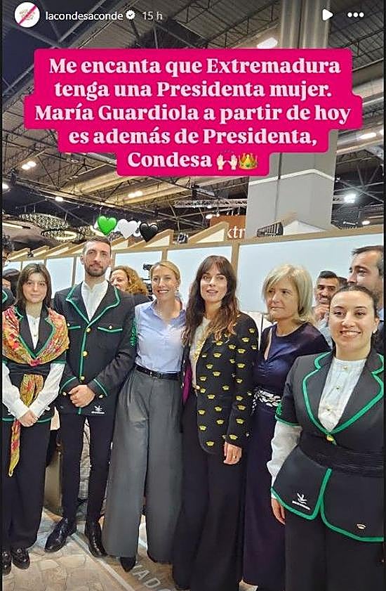 Imagen principal - Marina Conde ha compartido su paso por FITUR con sus seguidores de Instagram.