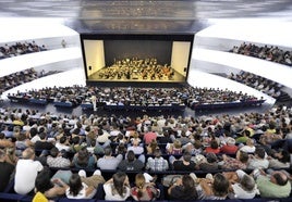 Concierto de la Orquesta de Extremadura en el Palacio de Congresos 'Manuel Rojas' de Badajoz.