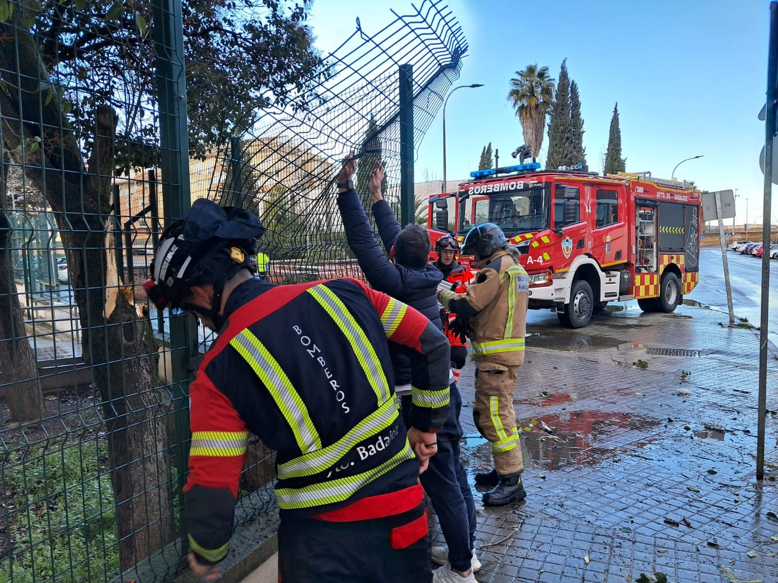 El vendaval de esta mañana en San Fernando, en imágenes