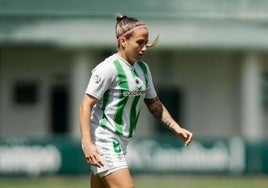 Natalia Montilla durante su etapa en el Betis.