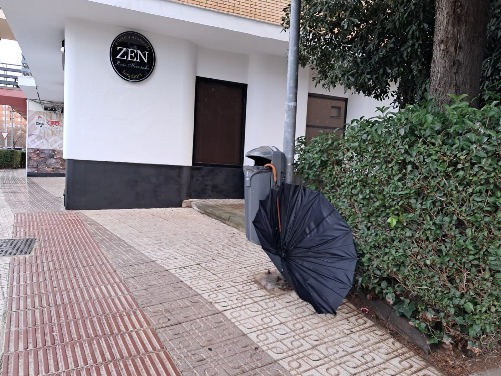 El vendaval de esta mañana en San Fernando, en imágenes