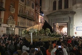 Procesión de la Virgen de La Soledad.