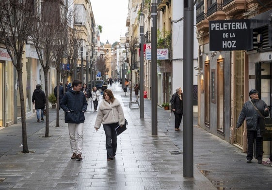 Calle Menacho, esta semana.