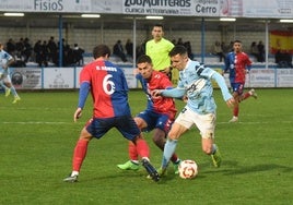 Juanjo Rubio en el duelo ante el Rayo Majadahonda.