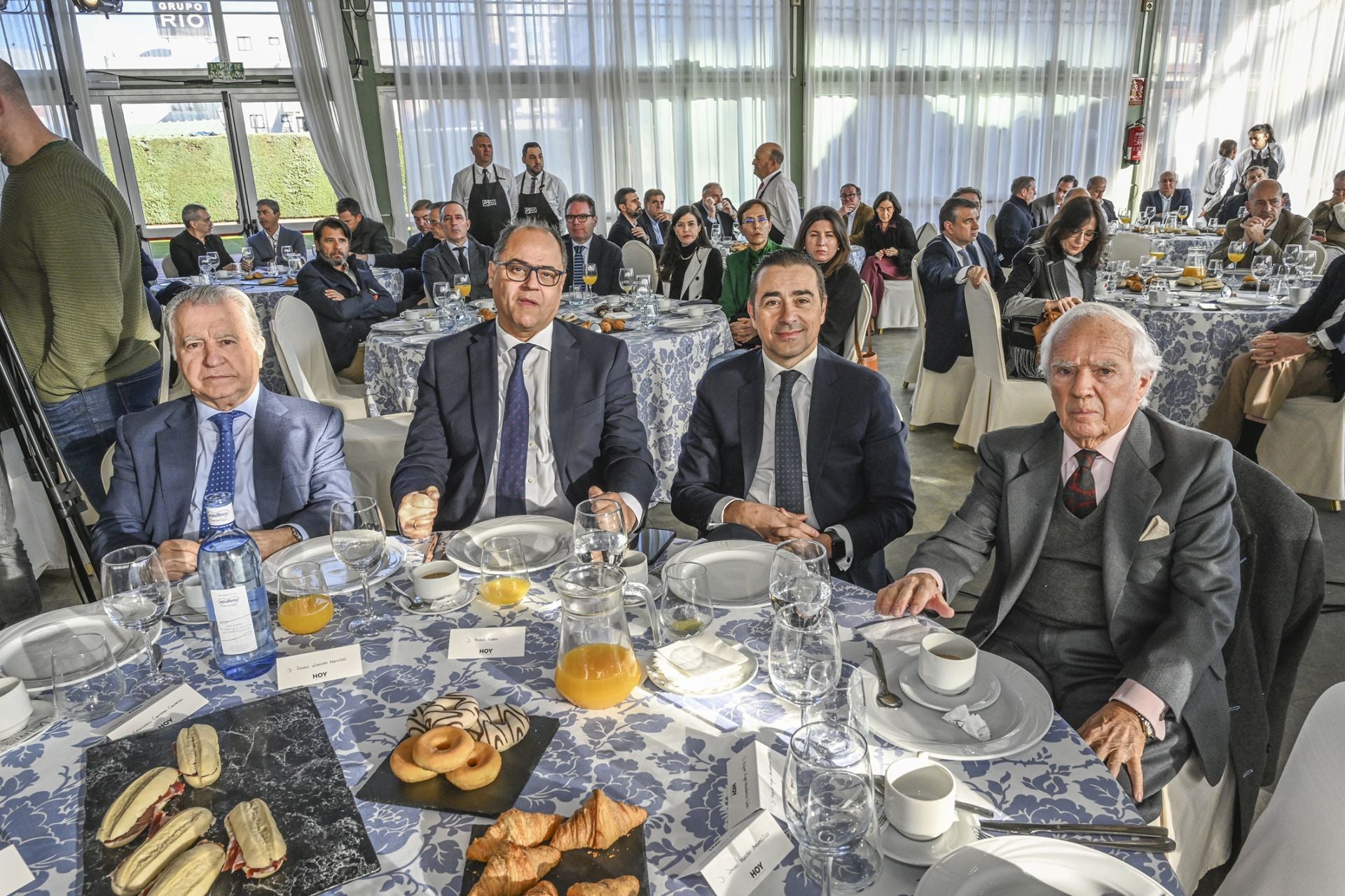 Pedro González, Pablo Llamas, Miguel Ángel Mendiano y Enrique de Muslera.