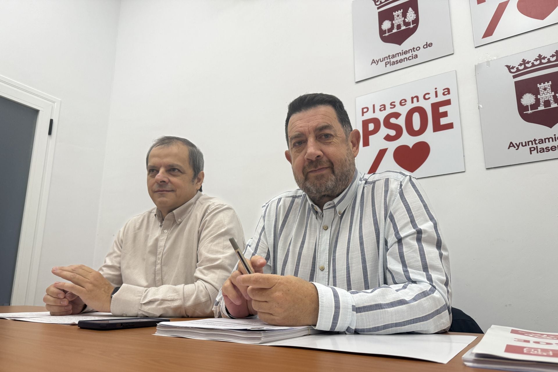 Alfredo Moreno y Luis Fernando Ronco, concejales del PSOE.