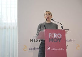 María Guardiola, en Foro HOY.