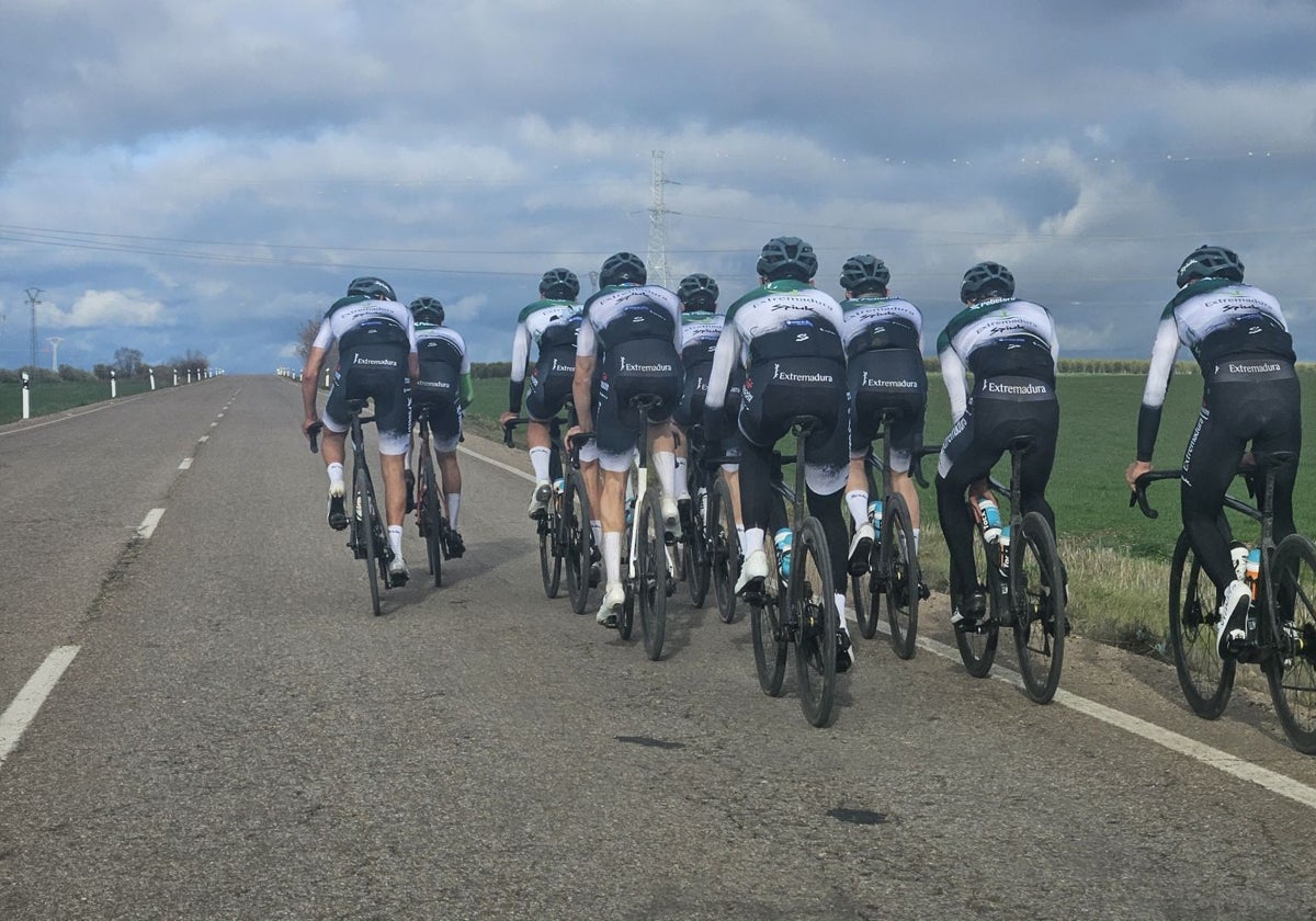 Formación del Pebetero durante un entrenamiento.