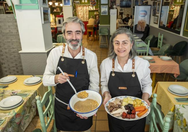 Maite Campiñez y Francisco Javier Gutiérrez, dueños de La Abuela Justa.