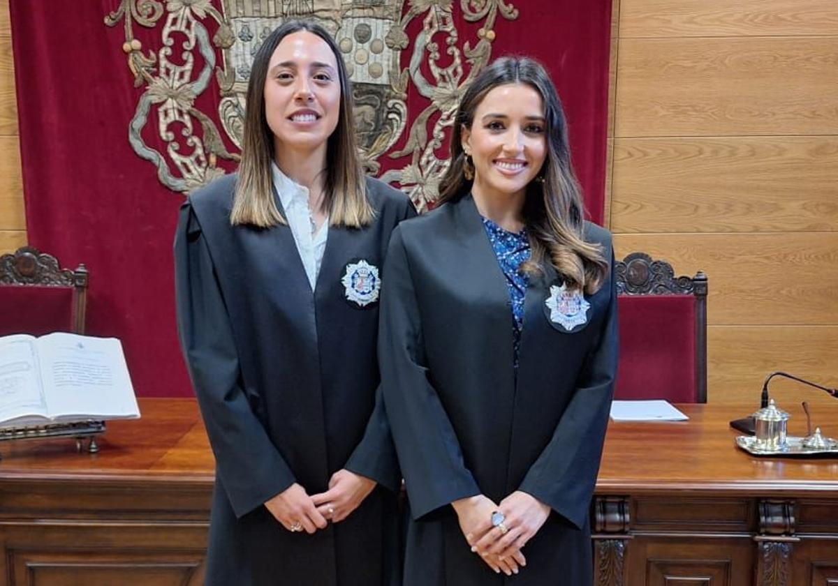 Isabel Soriano (a la izquierda) y Carmen Lancho, el pasado día 5 tras jurar o prometer como juezas.